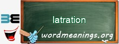WordMeaning blackboard for latration
